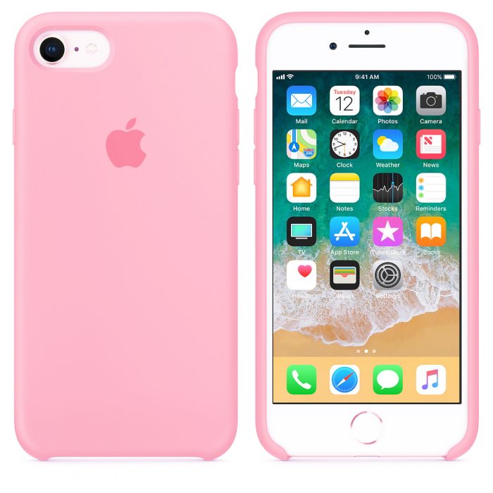 Premium Silicone Case Pink iPhone 7/8 APPLE, iPhone 7 - 8, ΘΗΚΕΣ