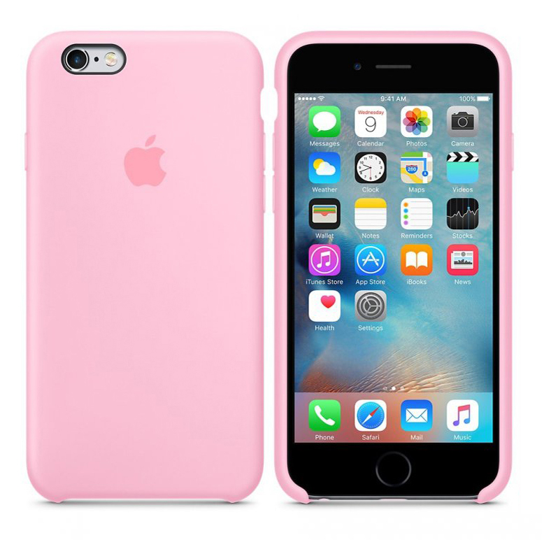 Premium Silicone Case Pink iPhone 6/6s | The-iStore.gr