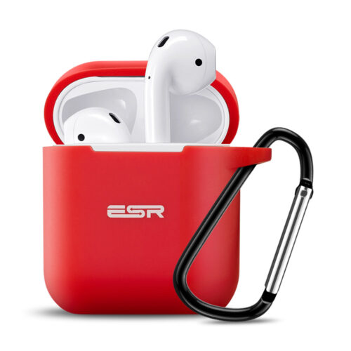 ESR AirPods Protective Silicone Case Red (With Keychain) ΘΗΚΕΣ ESR