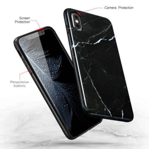 ESR iPhone Xs Max Soft Marble Black (X001U4T68X) IPHONE ESR