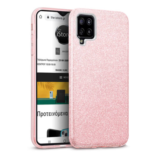 Hybrid Strass Pink Case Samsung Galaxy A12 SAMSUNG OEM