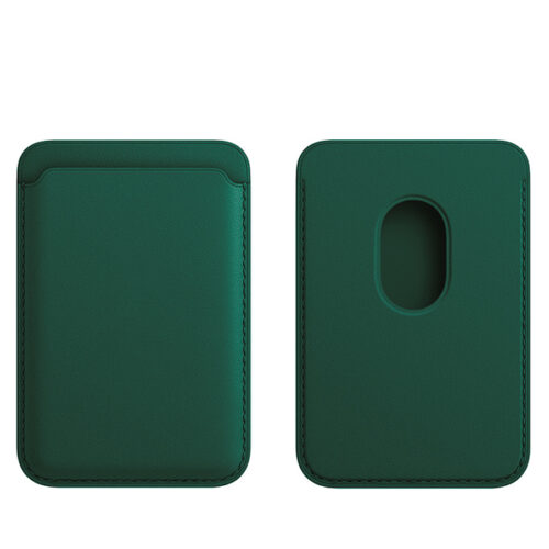 OEM MagSafe Magnet Card Wallet Genuine Leather Green GADGETS ΟΕΜ