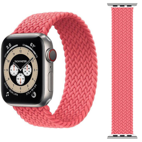 Stoband Hera Braided Pink Λουράκι για Apple Watch 42/44/45mm (Size: M) APPLE WATCH Stoband