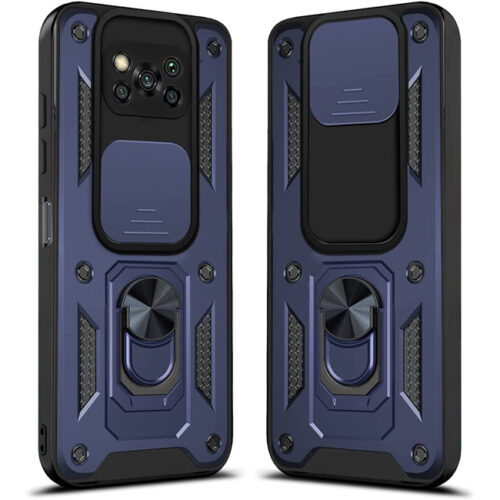 Combo Kickstand Slide Camera Case Blue Xiaomi Poco X3 NFC/X3 Pro ΘΗΚΕΣ OEM