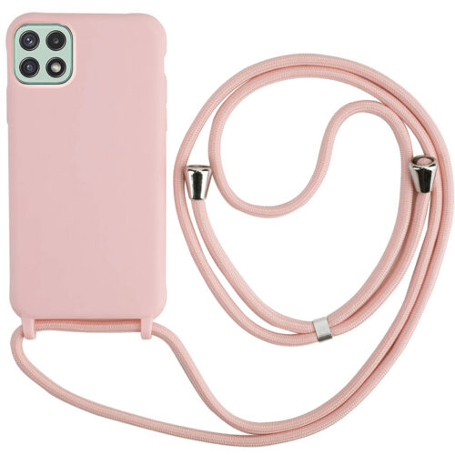 Liquid Silicone Κορδόνι Case Pink Sand Samsung Galaxy A22 5G ΘΗΚΕΣ OEM