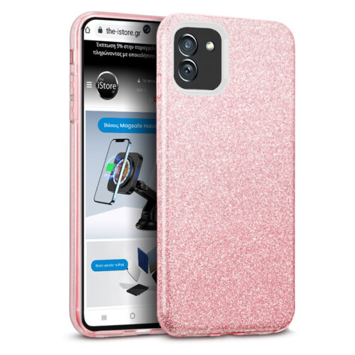 Hybrid Strass Pink Case Samsung Galaxy A03 SAMSUNG OEM