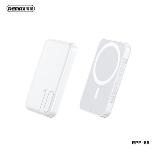 Remax Magnetic MagSafe Wireless PowerBank 10000mAh White 15W (RPP-65) MAGSAFE ΑΣΥΡΜΑΤΗ ΦΟΡΤΙΣΗ Remax