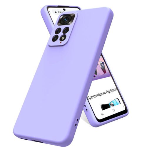 Rubber Silk Case Violet Xiaomi Redmi Note 11/11s ΘΗΚΕΣ OEM