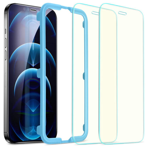 (2-Pack) ESR Anti Blue Light Tempered Glass iPhone 12 Pro Max (With Easy Installation Frame) ΠΡΟΣΤΑΣΙΑ ΟΘΟΝΗΣ ESR