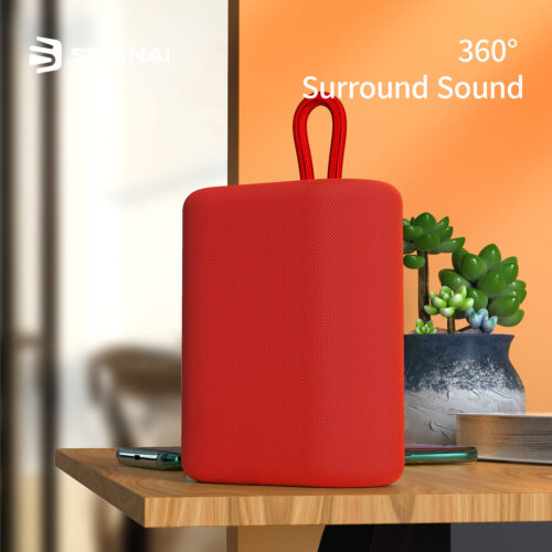 Sikenai Pocket Bluetooth Speaker Red (BX-100) ΑΚΟΥΣΤΙΚΑ-BLUETOOTH Sikenai