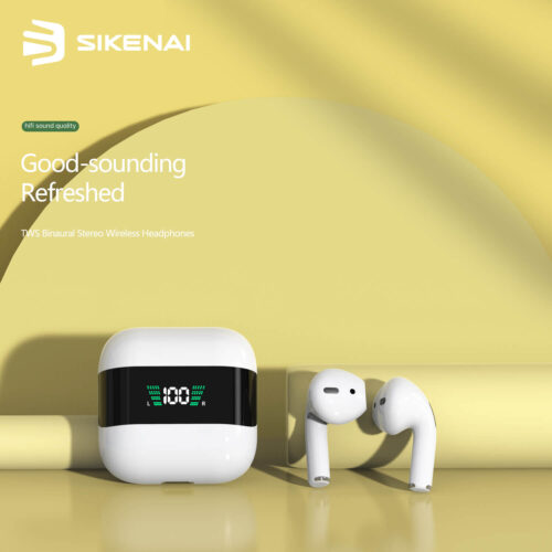 Sikenai TWS Wireless Bluetooth Headset LED White (Τ800) ΑΞΕΣΟΥΑΡ Sikenai