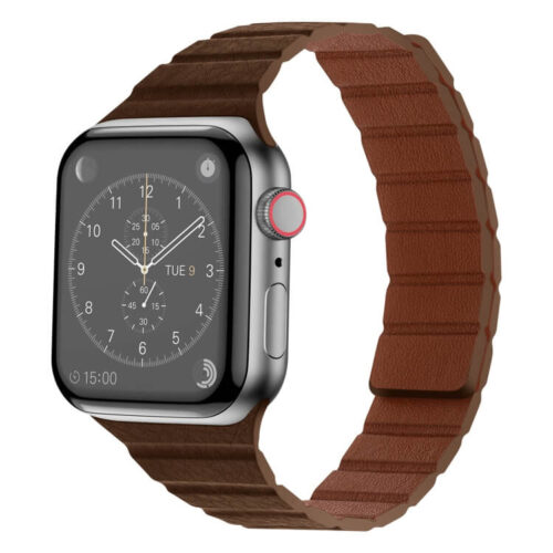 PU Slim Magnetic Loop Brown για Apple Watch 42/44/45/49mm APPLE WATCH OEM