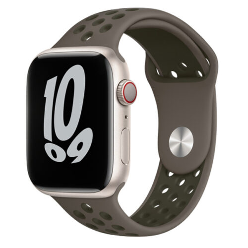 OEM Olive Grey Silicone Λουράκι Apple Watch 42/44/45/49mm APPLE WATCH OEM
