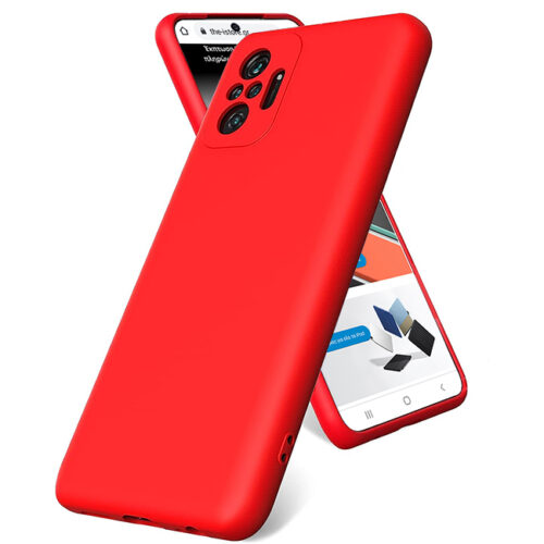 Θήκη Rubber Silk Case Red Xiaomi Redmi Note 10 Pro ΘΗΚΕΣ OEM