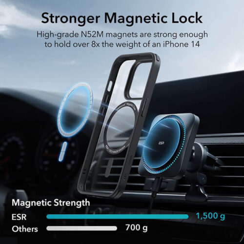 ESR iPhone 14 Plus Classic Hybrid HaloLock MagSafe Clear Black ΘΗΚΕΣ ESR