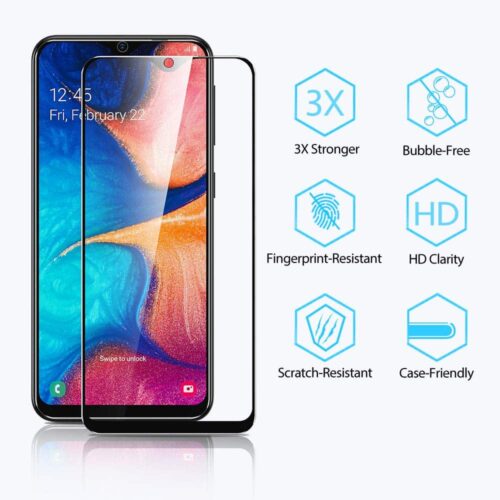 ESR Premium Quality Full Cover Tempered Glass Black Galaxy A20e ΠΡΟΣΤΑΣΙΑ ΟΘΟΝΗΣ ESR