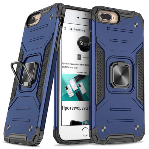 Armor Ringstand Case Blue iPhone 7 Plus/8 Plus ΘΗΚΕΣ OEM