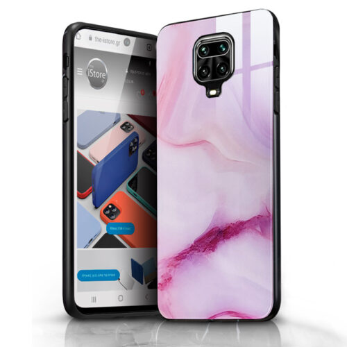 Glossy Marble Pink Case Xiaomi Redmi Note 9S/Note 9 Pro/Note 9 Pro Max ΘΗΚΕΣ OEM