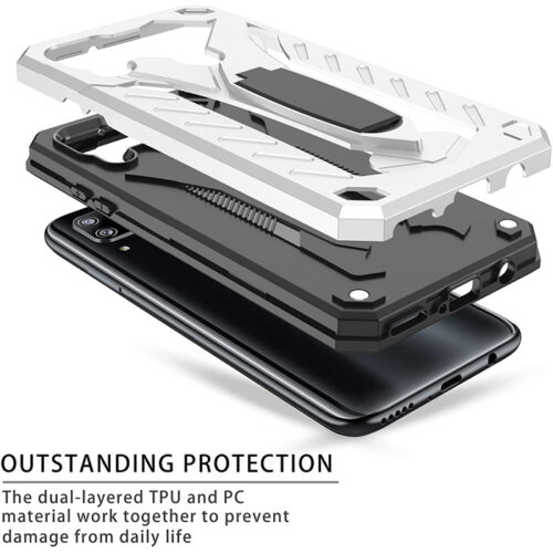 Defender Armor Case Silver Samsung Galaxy A12/M12 ΘΗΚΕΣ OEM