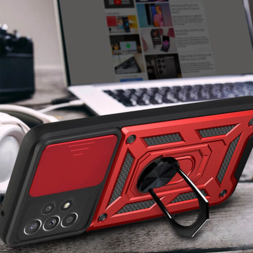 Combo Kickstand Slide Camera Case Red Samsung Galaxy A53 5G ΘΗΚΕΣ OEM