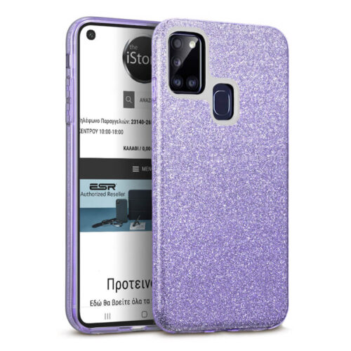 Hybrid Strass Violet Case Samsung Galaxy A21s ΘΗΚΕΣ OEM