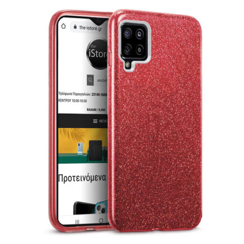Hybrid Strass Red Case Samsung Galaxy M12 ΘΗΚΕΣ OEM