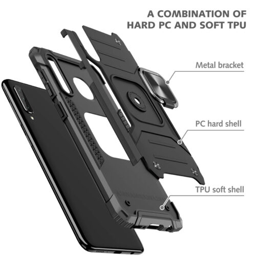 Armor Ringstand Case Black Samsung Galaxy A30s/A50/A50s ΘΗΚΕΣ OEM