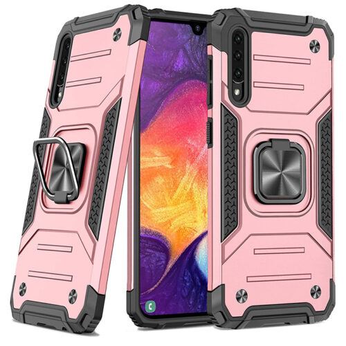 Armor Ringstand Case Rose Gold Samsung Galaxy A30s/A50/A50s ΘΗΚΕΣ OEM