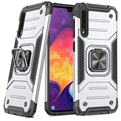 Armor Ringstand Case Silver Samsung Galaxy A30s/A50/A50s ΘΗΚΕΣ OEM