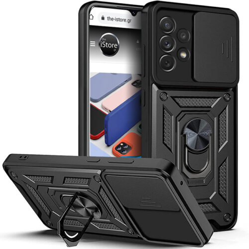Combo Kickstand Slide Camera Case Black Samsung Galaxy A53 5G ΘΗΚΕΣ OEM