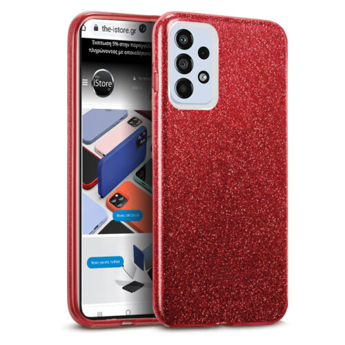 Hybrid Strass Red Case Samsung Galaxy A13 ΘΗΚΕΣ OEM