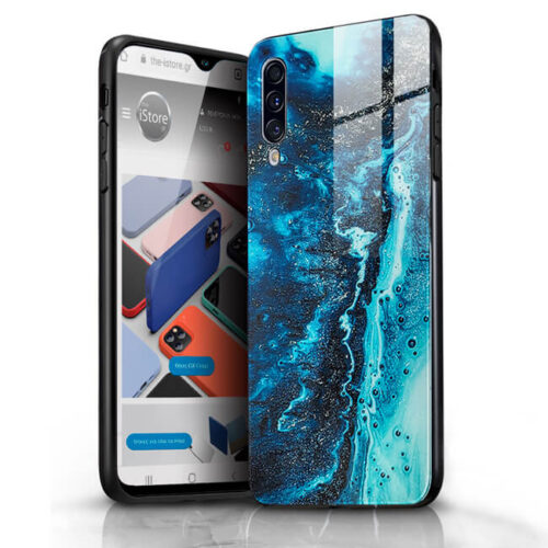 Glossy Marble Blue Case Samsung Galaxy A30s/A50/A50s ΘΗΚΕΣ OEM