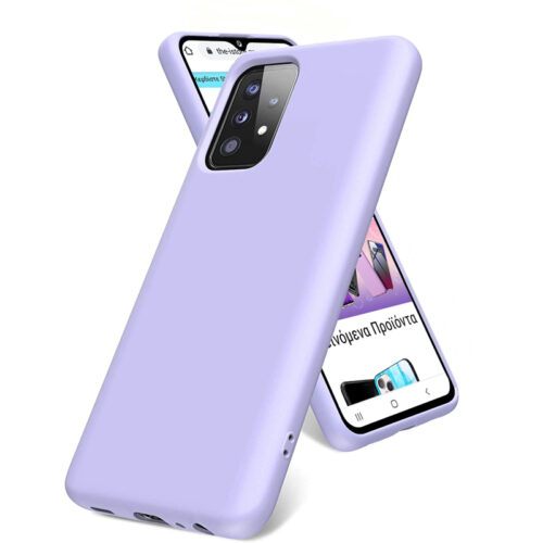Rubber Silk Case Violet Samsung Galaxy A72 ΘΗΚΕΣ OEM