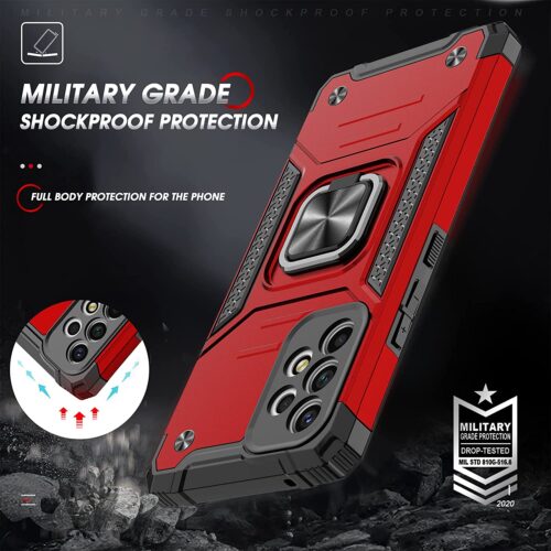 Armor Ringstand Case Red Samsung Galaxy A53 5G ΘΗΚΕΣ OEM