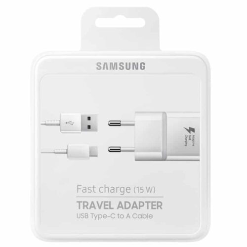 Σετ Γνήσιος Φορτιστής Samsung EP-TA20EWE και Καλώδιο Fast Charge Type-C ANDROID Samsung Original