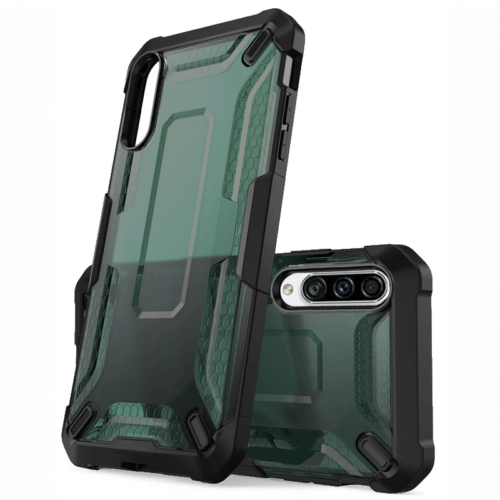 Hybrid Armor Case Clear Green Samsung Galaxy A30s/A50/A50s ΘΗΚΕΣ OEM