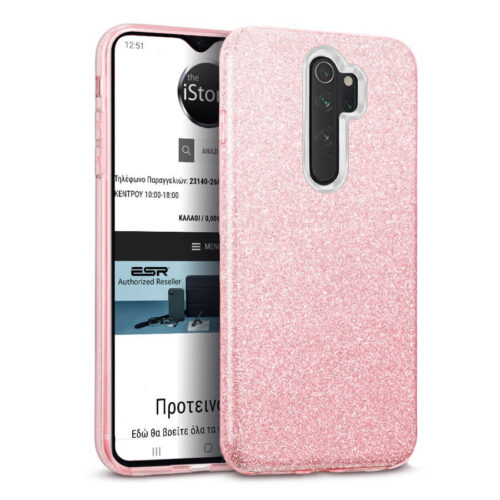 Hybrid Strass Pink Case Xiaomi Redmi 9 ΘΗΚΕΣ OEM
