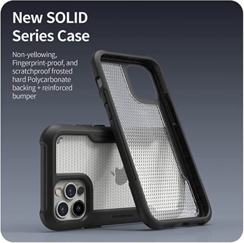 Patchworks Solid Case Clear Black iPhone 12/12 Pro ΘΗΚΕΣ PATCHWORKS