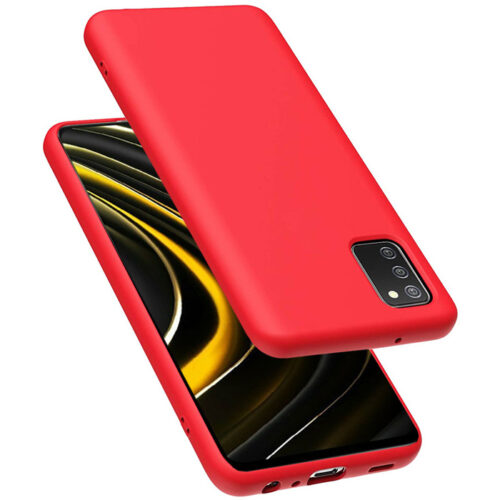 Rubber Silk Case Red Xiaomi Poco M3 ΘΗΚΕΣ OEM