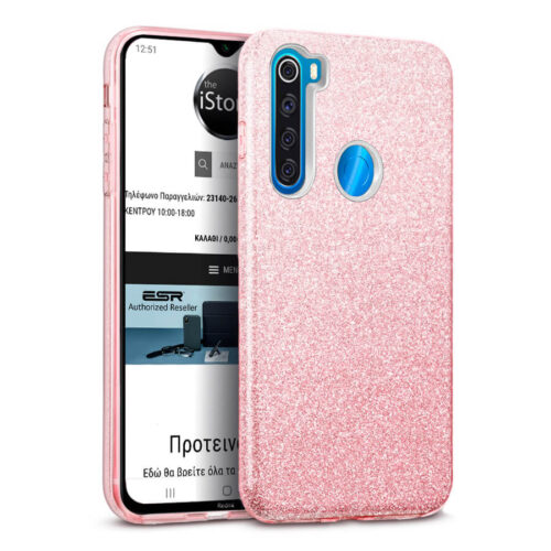 Hybrid Strass Pink Case Xiaomi Redmi Note 8 ΘΗΚΕΣ OEM