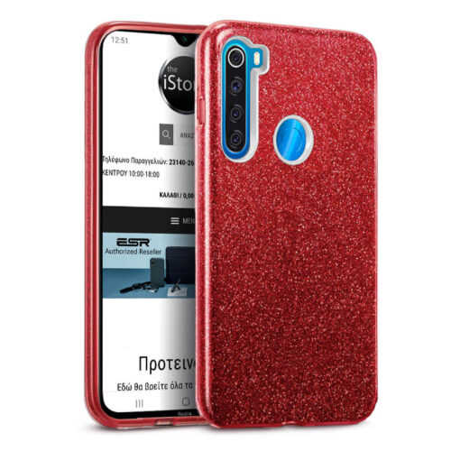 Hybrid Strass Red Case Xiaomi Redmi Note 8 ΘΗΚΕΣ OEM