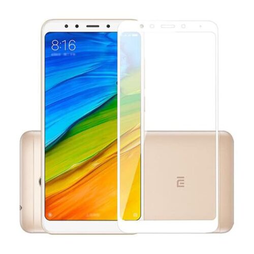 Tempered Glass Full Cover Xiaomi Redmi 5 Λευκό ΠΡΟΣΤΑΣΙΑ ΟΘΟΝΗΣ OEM