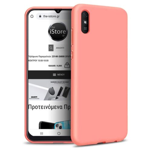 Rubber Silk Case Coral Xiaomi Redmi 9A ΘΗΚΕΣ RUBBER SILK