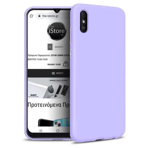 Rubber Silk Case Violet Xiaomi Redmi 9A ΘΗΚΕΣ RUBBER SILK