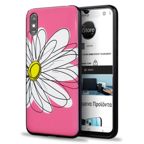 Soft Silicone Case Flower Xiaomi Redmi 9A ΘΗΚΕΣ OEM