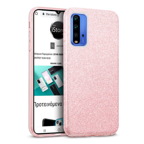 Hybrid Strass Pink Case Xiaomi Poco M3 ΘΗΚΕΣ OEM