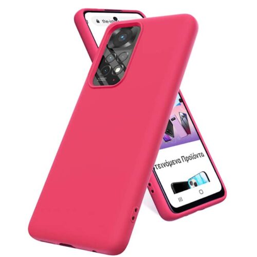 Rubber Silk Case Hot Pink Xiaomi Redmi Note 11/11s ΘΗΚΕΣ OEM
