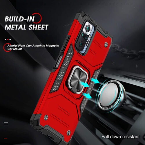 Armor Ringstand Case Red Xiaomi Redmi Note 10 Pro ΘΗΚΕΣ OEM