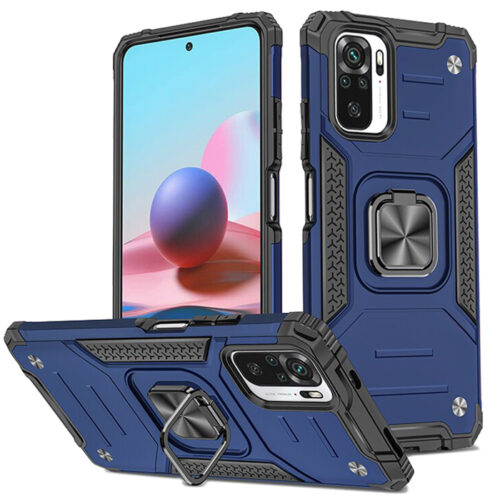 Armor Ringstand Case Blue Xiaomi Redmi Note 10/Note 10s ΘΗΚΕΣ OEM