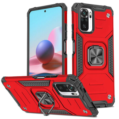 Armor Ringstand Case Red Xiaomi Redmi Note 10/Note 10s ΘΗΚΕΣ OEM